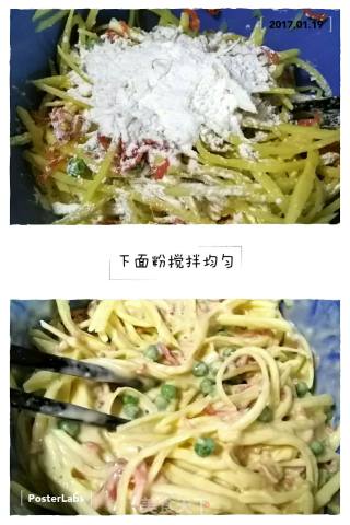 鸡蛋土豆丝饼的做法步骤：5