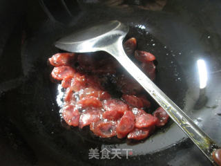 【宁波】尖椒香肠豆腐的做法步骤：3