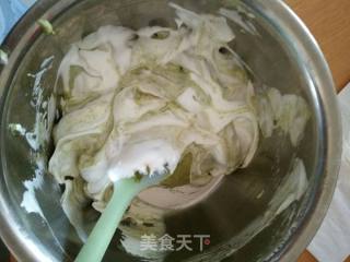 抹茶奶酪奶油夹心蛋糕的做法步骤：5
