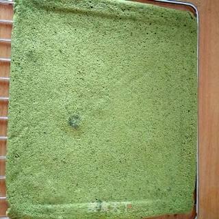 抹茶奶酪奶油夹心蛋糕的做法步骤：9