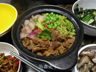 沙锅焖牛肉饭的做法步骤：4
