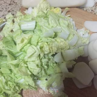 【金华】腊肠炒年糕的做法步骤：3