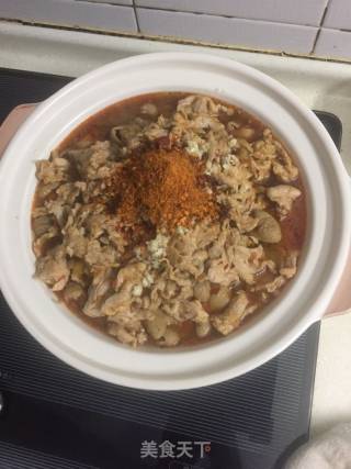 自创水煮肉片的做法步骤：2
