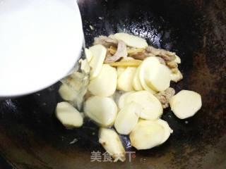 【苏州】茨菇炒肉丝的做法步骤：8