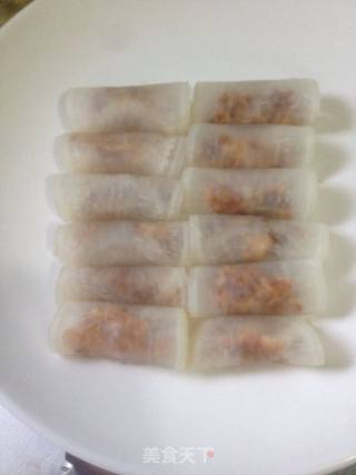 虾仁萝卜卷的做法步骤：9