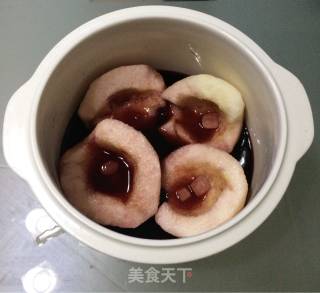 桂花红酒炖梨—梨的洋气吃法的做法步骤：3