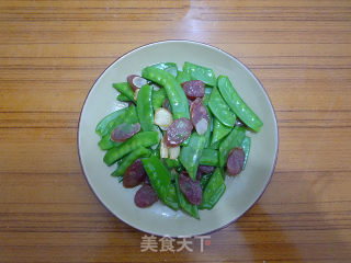 【广东】腊味荷兰豆的做法步骤：10