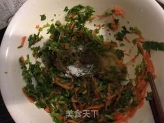 【山西】芹菜叶胡萝卜饼的做法步骤：5