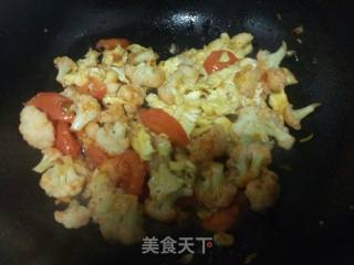 【天津】番茄菜花炒鸡蛋的做法步骤：6