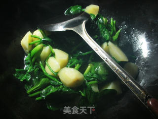 【宁波】菠菜土豆的做法步骤：4