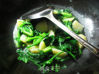 【宁波】菠菜土豆的做法步骤：7