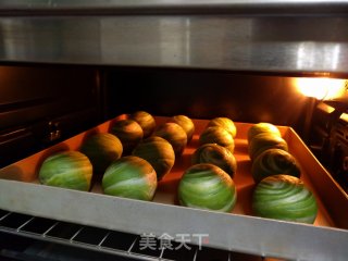 【天津】抹茶蛋黄酥的做法步骤：19