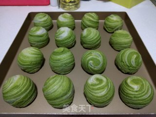【天津】抹茶蛋黄酥的做法步骤：20