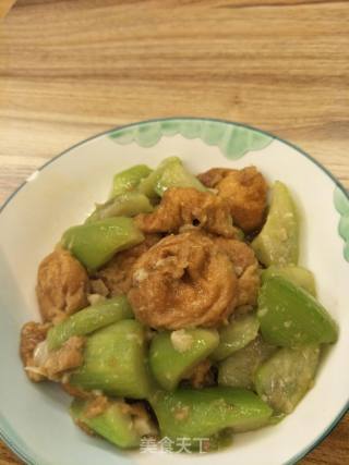 丝瓜炒面筋的做法步骤：4