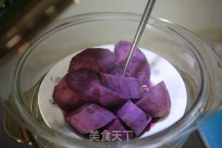 【北京】桂花紫薯白皮酥的做法步骤：2