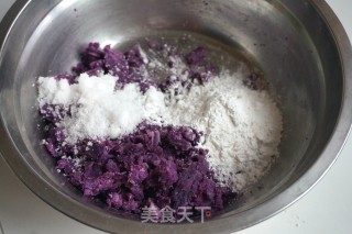 【北京】紫薯芝麻球的做法步骤：2