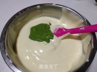 【天津】抹茶大理石戚风蛋糕的做法步骤：15