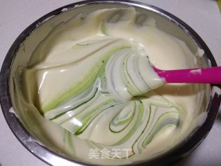 【天津】抹茶大理石戚风蛋糕的做法步骤：16
