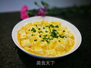 咸蛋豆腐的做法步骤：9
