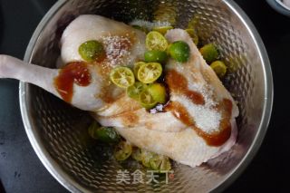 【广东】小青桔焖鸭的做法步骤：2