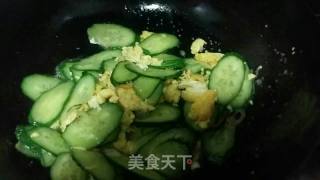 【天津】黄瓜炒鸡蛋的做法步骤：5
