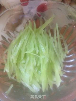 凉拌莴笋的做法步骤：2