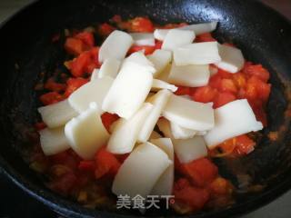 【湖南】番茄年糕的做法步骤：4