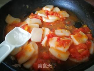 【湖南】番茄年糕的做法步骤：6