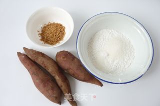 【广东】亚麻子红薯饼的做法步骤：1