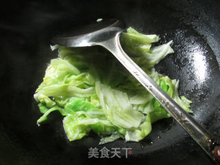 【宁波】圆白菜炒猪舌头的做法步骤：5