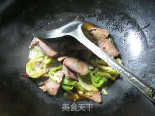 【宁波】圆白菜炒猪舌头的做法步骤：10