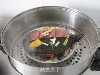 【上海】火腿蒸甲鱼的做法步骤：9