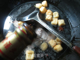 【宁波】小油豆腐烧排骨的做法步骤：5