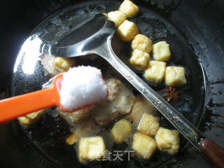 【宁波】小油豆腐烧排骨的做法步骤：8