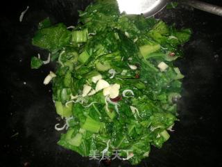 【闽南】芥菜炒银鱼的做法步骤：7