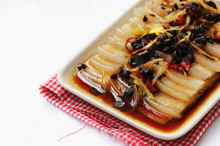 豆豉酱油蒸五花肉的做法步骤：8