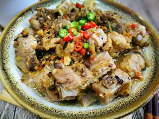 香芋豆鼓蒸排骨的做法步骤：11