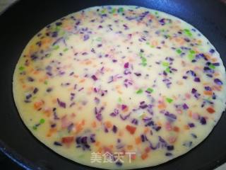 [烟台]蔬菜鸡蛋饼的做法步骤：8