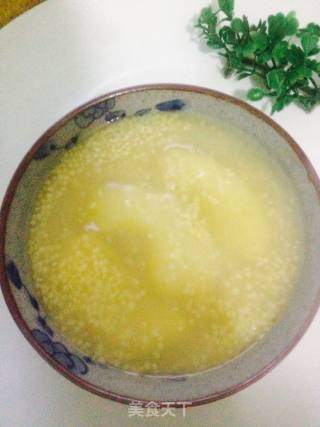 苹果小米粥的做法步骤：5