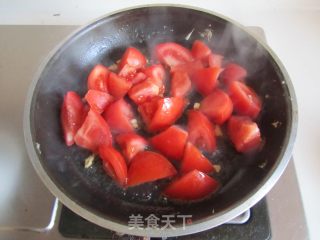 【湖北】番茄鸡蛋炒年糕的做法步骤：6