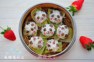 【山东】熊猫珍珠丸子的做法步骤：12