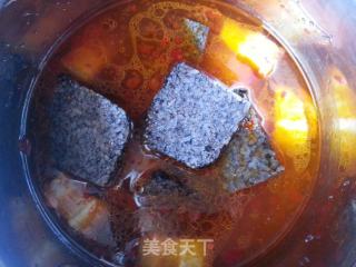 【闽南】猪血糕炖白菜的做法步骤：4