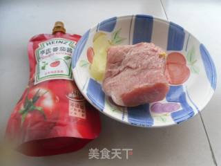 【东北】番茄肉片的做法步骤：1