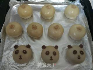 【天津】小熊猫蛋黄酥的做法步骤：17