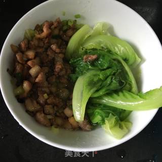 【龙岩永定】肉末鸡蛋青菜米粉的做法步骤：15