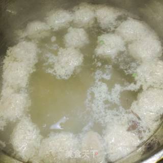 【东北】小白菜汆丸子的做法步骤：6
