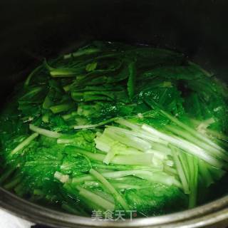 【东北】小白菜汆丸子的做法步骤：7