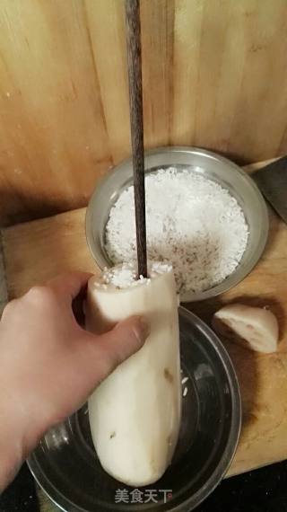 玫瑰糯米莲藕的做法步骤：3