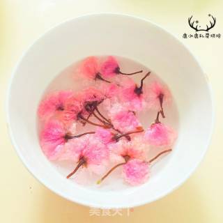鹿小鹿——樱花芝士蛋糕的做法步骤：7