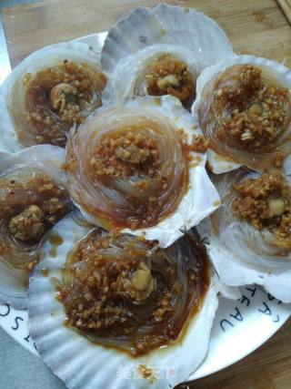 【山东】蒜蓉粉丝蒸扇贝的做法步骤：7